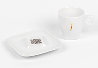 Café bio tasse QR code